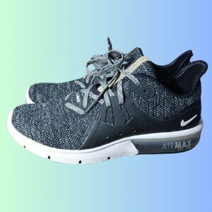 Nike Womens Air Max Sequent 3 9098993-011 Black Running Shoes Sneakers Size 7